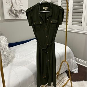 Cute Navy Green Michael Kora Adjustable Dress !